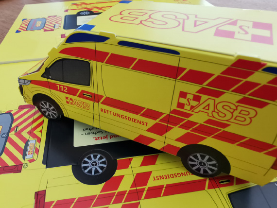 Bastel-RTW im ASB-Design – Referenzprojekt für den ASB Landesverband Sachsen